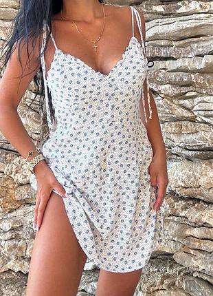 Сарафан в квітковий принт zara