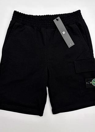 Шорты stone island черные