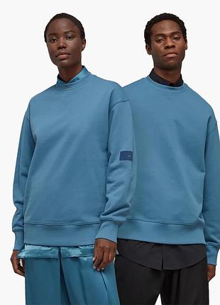 Urbanshop com ua світшот унісекс adidas y-3 organic cotton terry crew sweater blue ib4799 розміри запитуйте