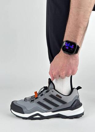🐻 мужские кроссовки adidas terrex skychaser light grey black