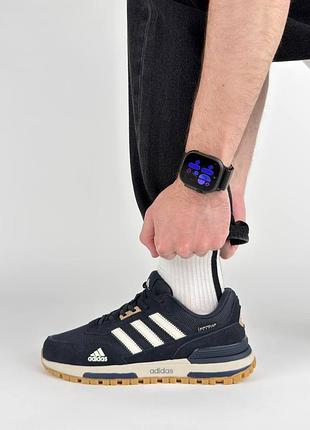 🐻 чоловічі кросівки adidas zx 700 dark navy beige