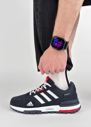 🐻 чоловічі кросівки adidas zx 700 black white red