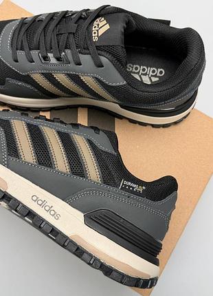 🐻 чоловічі кросівки adidas zx 700 grey black beige — ціна 2359