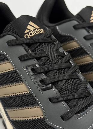 🐻 чоловічі кросівки adidas zx 700 grey black beige — ціна 2359
