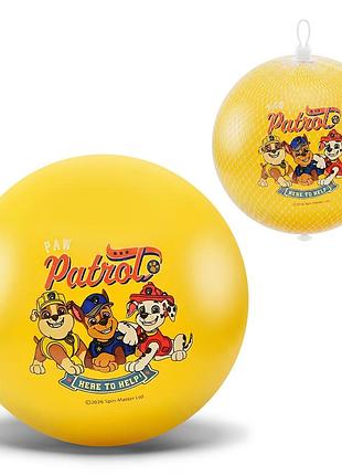 Мяч резиновый арт. pp2522 (400шт) paw patrol 6'’’ 50 гр желтый