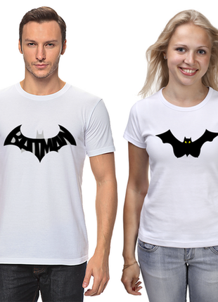 Парные футболки с принтом "бэтмен (batman)" push it