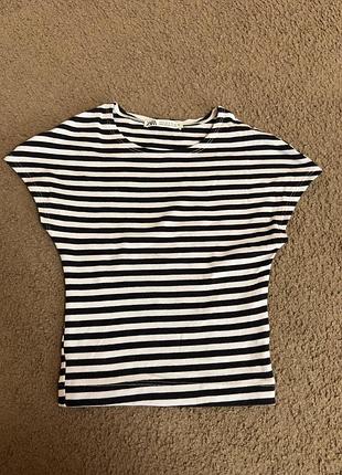 Топ майка в смужку zara