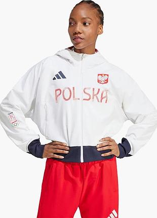 Urbanshop com ua куртка женская adidas poland z.n.e. podium full-zip white jf6671 размеры запитуйте