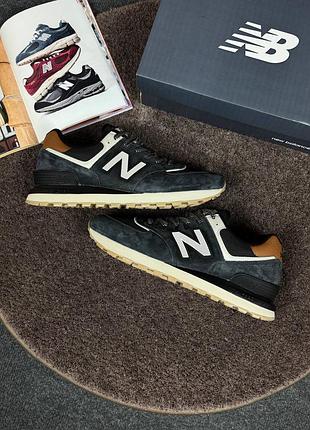 Стильные кроссовки new balance 574 x stone island blue