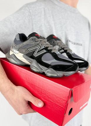 Мужские кроссовки new balance 9060 grey black