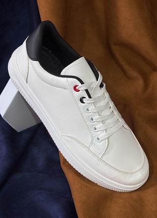 Кеды мужские цвет белочерный летние на шнуровке