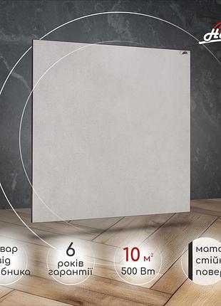 Керамический электрический панельный обогреватель heats 500вт до 10кв.м loft/лофт под монтаж