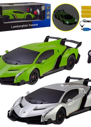Машина акум. р/к mz арт. cl2402 (24шт) lamborghini veneno 1:24, 2 цвета, короб.26,5*14*10,5см