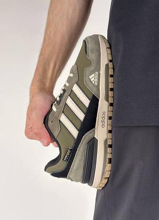 🐻 мужские кроссовки adidas zx 750 olive black — цена 2359 грн в