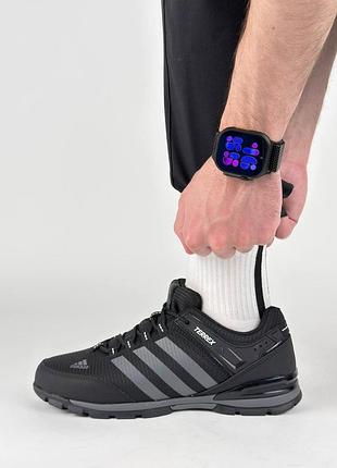 🐻 мужские кроссовки adidas terrex 23 black grey