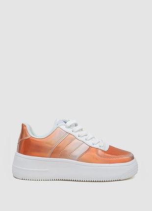 Кеди женские цвет коричнево-белый regular top shop ua_