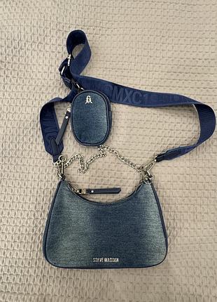 Джинсова сумка steve madden