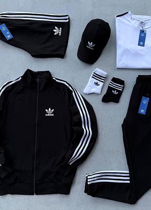 Набір 7в1  adidas: кофта-штани-футболка-шорти-кепка-2 пари шкарпеток у подарунок!