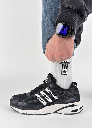 🐻 мужские кроссовки adidas ddister cushion black white