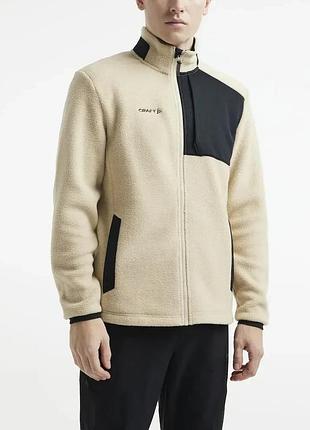 Кофта чоловіча craft adv explore pile fleece jacket men beige розмір m