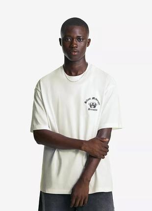Футболка bershka 19565 off white