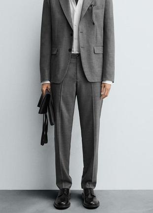 Брюки zara 19524 grey marl