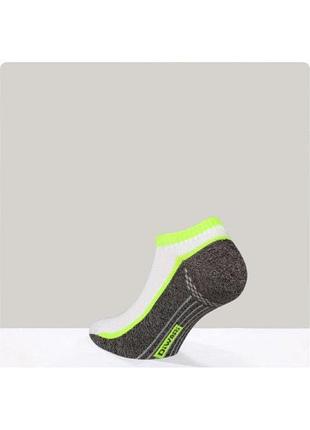 Носки мужские diwari active (044) ультракороткие 25 (40-41), белый-темно-серый