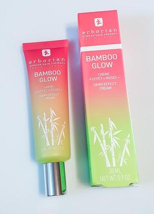 Erborian bamboo glow creme. увлажняющий крем-сияние.