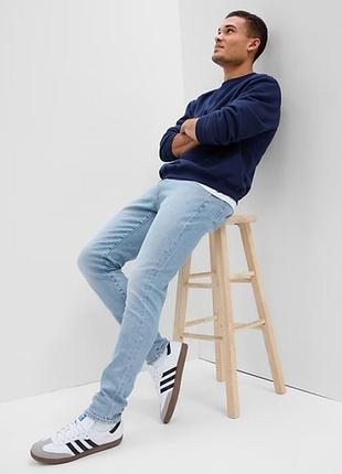 Джинси gap злегка завужені 607728 light w