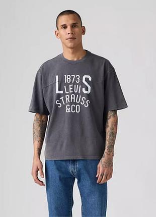 Футболка levis 19687 two horse jersey phantom black