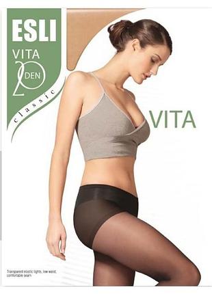 Колготки женские esli vita 20 den 3/m, grafit