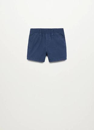 Новые шорты mango для мальчика 1 год р.80 (2шт) темно-синие