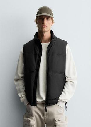 Жилет zara 19546 black