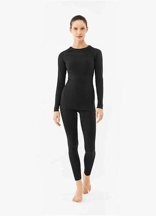 Термобілизна жіноча viking gaja lady set black розмір int-l