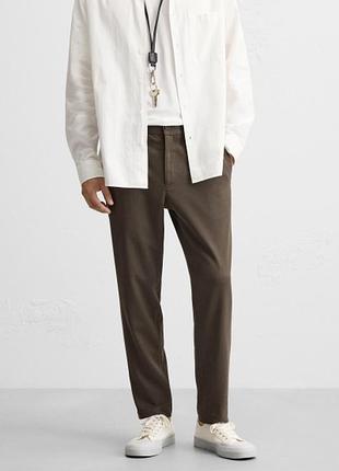 Брюки zara 0706/648 mink