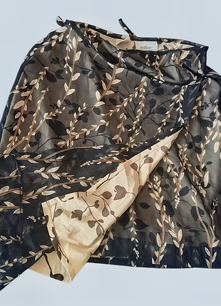 Легкая юбка с запахом inwear в растительный принт, р. 40 (l)