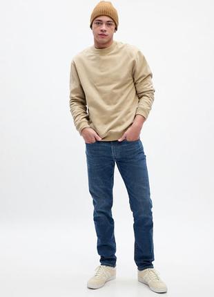 Джинси gap злегка завужені 824435 medium wash