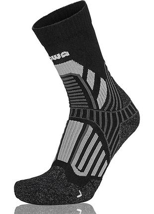 Шкарпетки lowa mountaineering black-grey розмір 41-42