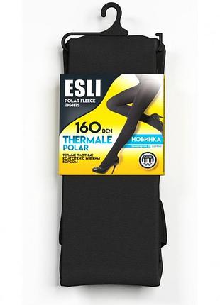 Колготки женские esli thermale polar 160 den 4/l, черный