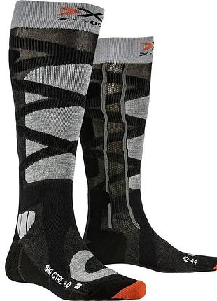 Лижні шкарпетки x-socks ski control 4.0 anthracite/stone grey melange розмір 35-38