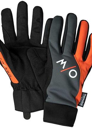 Рукавички one way xc tobuk asphalt grey / flame orange розмір eu-8