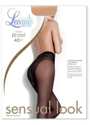 Колготки жіночі levante brasil 40 den 2/s, nero