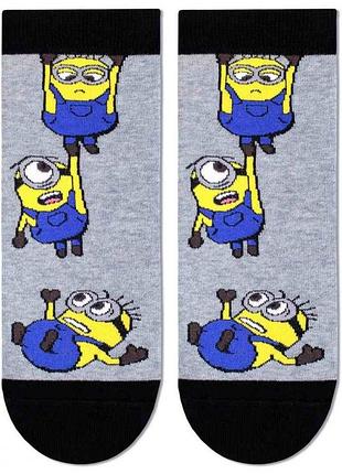 Шкарпетки чоловічі брестські minions 2138 (293) укорочені 29 (44-45), сірий меланж