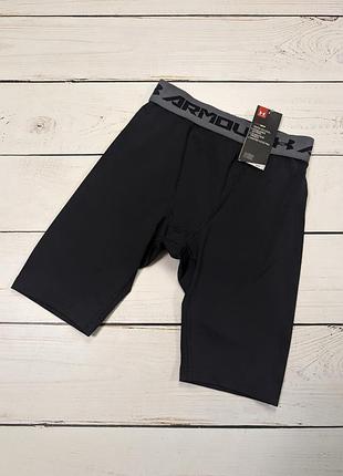 Мужские черные компрессионные шорты under armour compression shorts оригинал спортивные тренировочные трусы