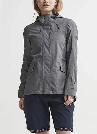 Куртка жіноча craft ride precip jacket w dk grey melange розмір int-m