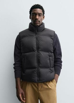 Жилет zara 19554 black