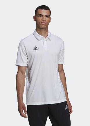 Мужская белая легкая спортивная футболка поло adidas aeroready оригинал адидас