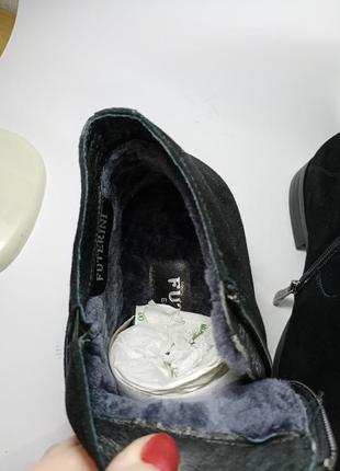 Классические зимние мужские ботинки на змейке. замш. размеры: 40,42  фирма futerini6 фото