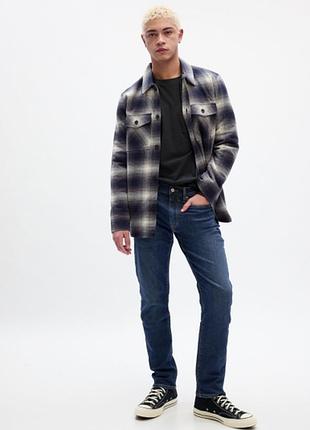 Джинси gap злегка завужені 824445 dark wash