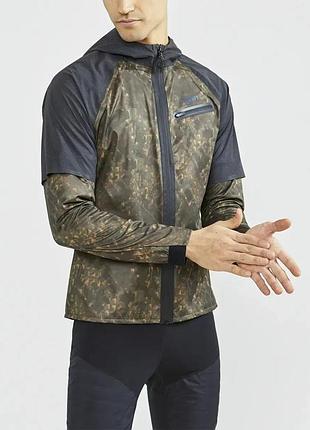 Куртка чоловіча для бігу craft lumen hydro jacket man p comet/sencha розмір int-s